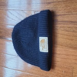 Navy knit North face Hat.